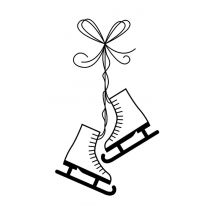 Tampon En Bois Patins 55x32mm - Artemio