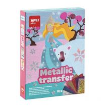 Kit Transfert Feuille Métallisée Les Princesses Pour Enfant - Apli
