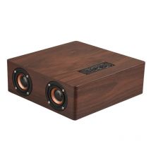 Enceinte Bluetooth Bois Puissante Et Stable Avec Support Carte Tf Et Aux 3.5mm Marron Yonis - Yonis