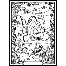 Tableau Velours A Colorier Posson Clown Sericolor