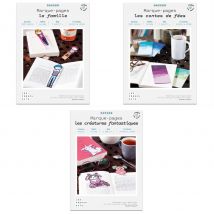 3 Coffrets Diy Papier - 16 Marque-pages - French Kits