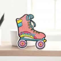 Patch Brodé Roller Rétro – Ecusson Thermocollant Roller Derby - Saperlipopette by Léna