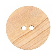Boutons Bois Beige 2 Trous 28 Mm X 2 - Union Knopf Marron - Prym Union Knopf