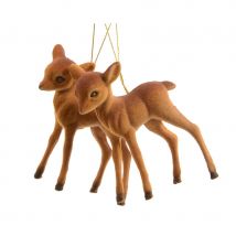 2 Suspensions Faons Roux (9,5 Cm) - Annikids