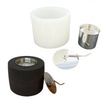 Moule En Silicone Ø 12cm X 9cm - Poêle Rond Avec Avec Système Intérieur - Jesmonite