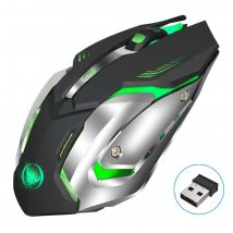 Souris Ergonomique Sans Fil Rechargeable 2400dpi Avec Éclairage Coloré Pour Gaming Yonis - Yonis
