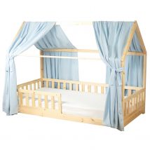 Set Double Ciel De Lit Cabane En Gaze De Coton Duo - Sevira Kids