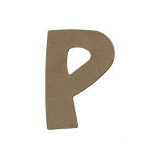 Lettre Majuscule P En Bois Mdf À Décorer - 15 Cm - Gomille