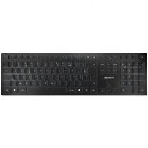 Clavier Sans Fil Rechargeable - Cherry - Kw 9100 Slim - Bluetooth Et 2,4 Ghz - 6 Touches Programmables - Noir - Cherry