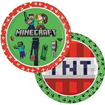 8 Assiettes Minecraft - Annikids