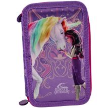 Trousse Garnie Licorne L'École Des Licornes 20 Cm - 3 Compartiments