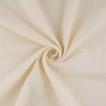 Coupon De Tissu En Double Gaze De Coton - Laize : 130 Cm - Craft Loom