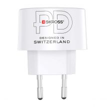 Skross Adaptateur Chargeur Voyage Usb Et Usb-c 65w Power Delivery Europe Blanc