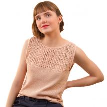 Débardeur Féola - Kit Taille L Et Xl Poudre Aiguilles N°3,5 - Tricotez-moi