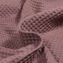 Tissu Nid D'Abeille Raisin - Au Mètre - Craftine