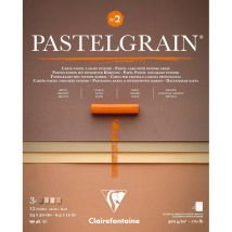 Bloc - Pour Pastel - Grain Intense - 24x30cm - 360g - 4 Teintes - Clairefontaine - Pastelgrain N°2