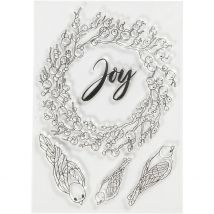 Timbres Designs, Joie, Dim. 10,5x15 Cm, 1 Flles - Viva Decor