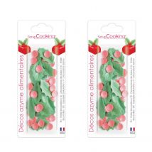 Décorations Comestibles En Feuille Azyme - Houx De Noël - Scrapcooking