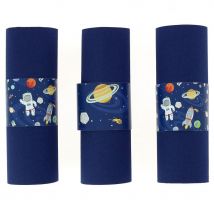 6 Ronds De Serviettes Espace - Recyclable - Annikids