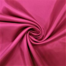Tissu Doublure Pongé Fuschia - Au Mètre - Craftine