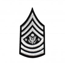 Patch Militaire Us, Écusson Grade De Sergent Argenté, Motif Thermocollant Armée, Made In France - Saperlipopette by Léna