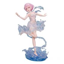 Re:zero Starting Life In Another World - Statuette 1/7 Ram Aqua Dress 23 Cm - Design COCO