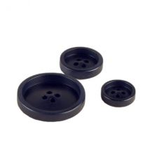 Lot De 3 Boutons Corozo 4 Trous Bleu Marine - My mercerie