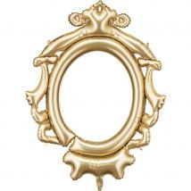 Ballon Aluminium Hélium Cadre Doré 95 Cm - Annikids