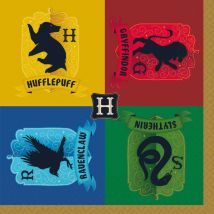 16 Serviettes Harry Potter Houses - Amscan