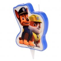 1 Bougie Pat Patrouille - Ruben + Chase (9 Cm) - MODECOR