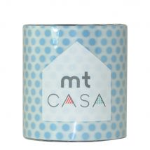 Mt Casa - Pois Bleu Glace - Largeur 50mm - 10 M X 50mm - Mt Casa