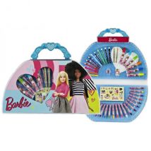 Mallette De Coloriage Barbie Fashion 51 Pieces - Kit Dessin - Coffret Artistique - Barbie