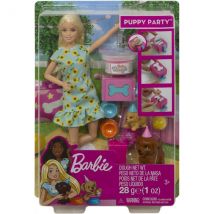 Poupée Barbie La Fête Des Chiens + 2 Chiens + Accessoires - Anniversaire - Mattel - Gxv75 - Barbie