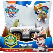 Pat Patrouille Tracker Et Sa Jeep - Figurine Chien - Paw Patrol Jungle Rescue - Spin Master - 20116039 - Pat Patrouille