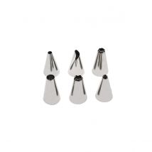 Lot De 6 Douilles À Pâtisserie En Inox Petit Modèle Zenker Smart Pastry