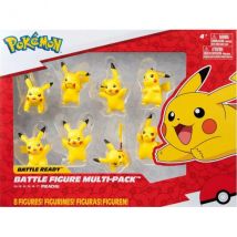 Coffret Pokemon : 8 Figurines Pikachu - Pokemon Battle Figure - Figurine Action - Pokemon