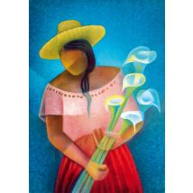 Puzzle 1000 Pièces - Louis Toffoli - La Femme Aux Arums, 1985 - Bluebird Puzzle