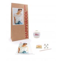 Kit Crochet Gilet Femme Stéphanie Craie 46/48 - Phildar