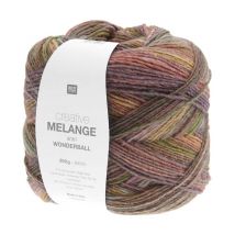 Pelote De Laine Creative Melange Aran Wonderball - 200 Gr - Rico Design 26 Multicolore Terra