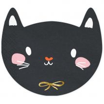 20 Serviettes Chat Kawai - PartyDeco