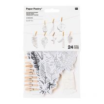 Guirlande De Noël Forêt Argentée - 24 Pièces - Rico Design