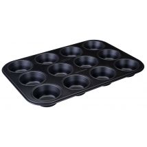 Moule À Muffins 12 Empreintes 38 X 26 Cm Zenker Perfect Black