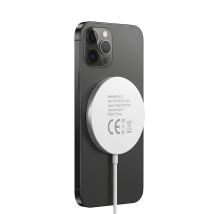 Mayaxess Chargeur Magsafe Magnétique 15w Pour Iphone 14 / 14 Plus / 14 Pro / 14 Pro Max Blanc
