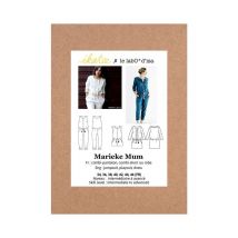Pochette Patron De Couture Femme Marieke Mum Combi + Robe 34 À 46 Taille N°fr 34-46 - Ikatee