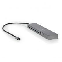 Nedis Hub 10-en-1 Usb-c Vers Rj45 / 3usb-a / Jack 3.5mm / 2usb-c / 2hdmi 0.4m Gris Anthracite - NEDIS