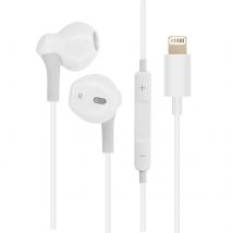 Écouteurs Bluetooth Avec Connecteur Lightning Micro Boutons Moxie Blanc