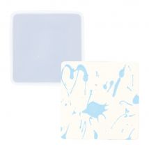 Moule En Silicone 8cm - Dessous De Verre Carré - Jesmonite