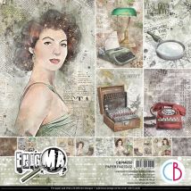12 Papiers Scrapbooking Carterie 30 X 30 Cm Ciao Bella Enigma - CIAO BELLA