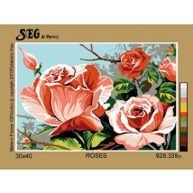 Canevas Antique Rose 30x40cm - SEG