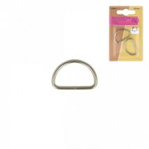 Lot De 2 Passants Demi-ronds Argent 25mm - My mercerie